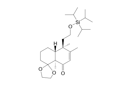 (4'R,4'aR,8'aS)-3',4',8'a-trimethyl-4'-(2-triisopropylsilyloxyethyl)spiro[1,3-dioxolane-2,8'-4a,5,6,7-tetrahydronaphthalene]-1'-one