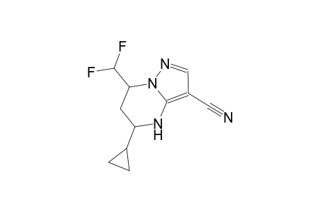 5-cyclopropyl-7-(difluoromethyl)-4,5,6,7-tetrahydropyrazolo[1,5-a]pyrimidine-3-carbonitrile