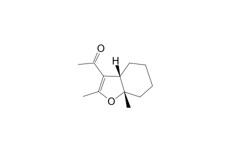 3-Acetyl-2,7a-dimethyl-3a,4,5,6,7,7a-hexahydrobenzofuran