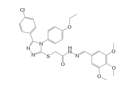 2-{[5-(4-chlorophenyl)-4-(4-ethoxyphenyl)-4H-1,2,4-triazol-3-yl]sulfanyl}-N'-[(E)-(3,4,5-trimethoxyphenyl)methylidene]acetohydrazide