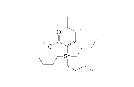 (E,4S)-4-methyl-2-tributylstannyl-2-hexenoic acid ethyl ester