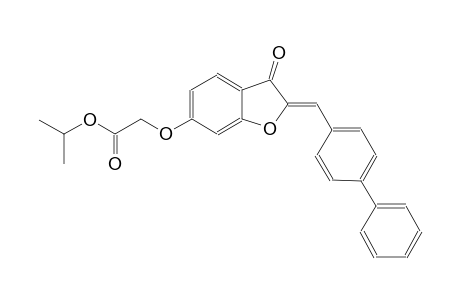 acetic acid, [[(2Z)-2-([1,1'-biphenyl]-4-ylmethylene)-2,3-dihydro-3-oxobenzofuranyl]oxy]-, 1-methylethyl ester