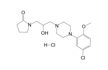 1-{3-[4-(4-Chloro-2-methoxyphenyl)piperazin-1-yl]-2-hydroxypropyl}-pyrrolidin-2-one dihydrochloride