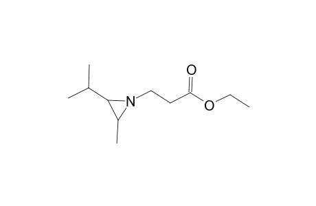 1-Aziridinepropanoic acid, 2-methyl-3-(1-methylethyl)-, ethyl ester, trans-