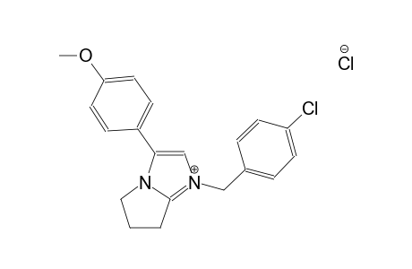 1-(4-chlorobenzyl)-3-(4-methoxyphenyl)-6,7-dihydro-5H-pyrrolo[1,2-a]imidazol-1-ium chloride