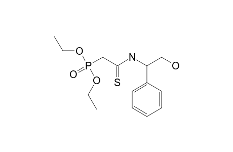 2-diethoxyphosphoryl-N-(2-hydroxy-1-phenylethyl)ethanethioamide