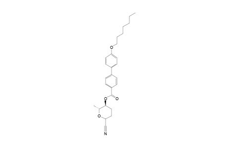 2,6-ANHYDRO-5-O-[[(4''-N-HEPTYLOXY)-BIPHENYL-4'-YL]-CARBONYL]-3,4,7-TRIDESOXY-L-RIBO-HEPTONONITRILE