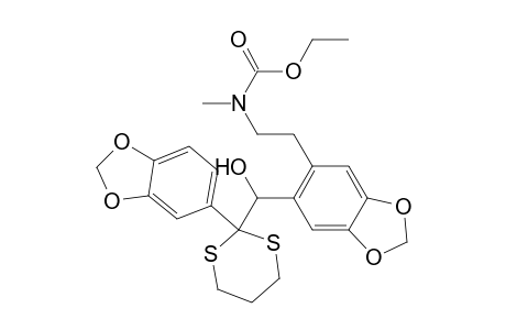 Carbamic acid, [2-[6-[[2-(1,3-benzodioxol-5-yl)-1,3-dithian-2-yl]hydroxymethyl]-1,3- benzodioxol-5-yl]ethyl]methyl-, ethyl ester