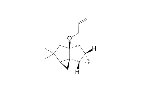 (1aS*,3aR*,4aR*,5aR*,5bR*)-Octahydro-3a-allyloxy-2,2,4a-trimethyl-1H-dicyclopropa[a,g]pentalene