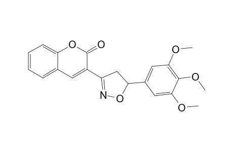 5-(3,4,5-Trimethoxyphenyl)-3-(2H-1-benzopyran-2-one-3-yl)-4,5-dihydroisoxazole