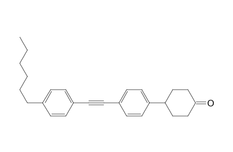 4-[4-[2-(4-hexylphenyl)ethynyl]phenyl]-1-cyclohexanone