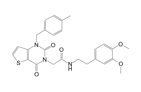 N-[2-(3,4-dimethoxyphenyl)ethyl]-2-(1-(4-methylbenzyl)-2,4-dioxo-1,4-dihydrothieno[3,2-d]pyrimidin-3(2H)-yl)acetamide