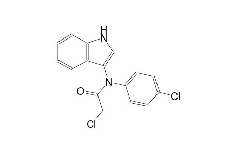 2-chloro-N-(4-chlorophenyl)-N-(1H-indol-3-yl)acetamide