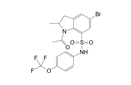 1H-indole-7-sulfonamide, 1-acetyl-5-bromo-2,3-dihydro-2-methyl-N-[4-(trifluoromethoxy)phenyl]-