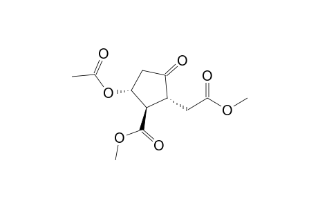 (1R,2R,5R)-5-acetoxy-3-keto-2-(2-keto-2-methoxy-ethyl)cyclopentanecarboxylic acid methyl ester