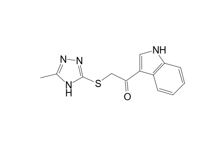 1-(1H-indol-3-yl)-2-[(5-methyl-4H-1,2,4-triazol-3-yl)sulfanyl]ethanone