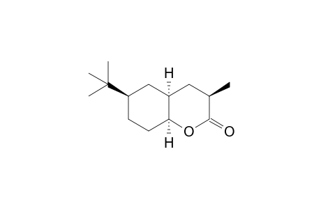 (-)-(3R,4aR,6R,8aS)-cis-6-(1,1-Dimethylethyl)-3-methyloctahydro-2H-1-benzopyran-2-one
