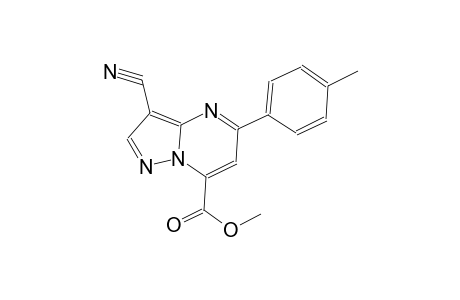 pyrazolo[1,5-a]pyrimidine-7-carboxylic acid, 3-cyano-5-(4-methylphenyl)-, methyl ester