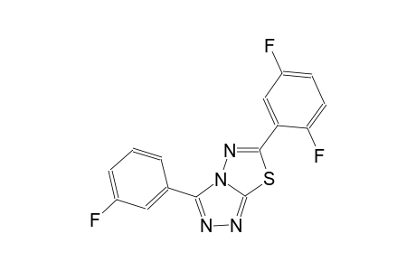 [1,2,4]triazolo[3,4-b][1,3,4]thiadiazole, 6-(2,5-difluorophenyl)-3-(3-fluorophenyl)-