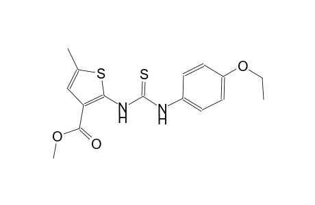 methyl 2-{[(4-ethoxyanilino)carbothioyl]amino}-5-methyl-3-thiophenecarboxylate