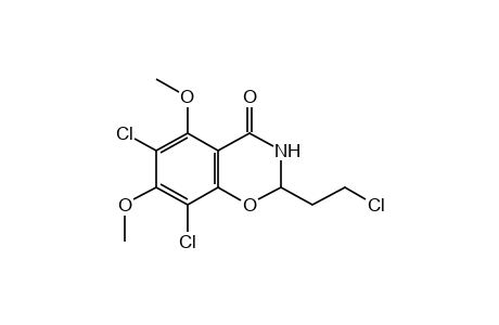 2-(2-CHLOROETHYL)-6,8-DICHLORO-2,3-DIHYDRO-5,7-4H-1,3-BENZOXAZIN-4-ONE