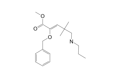 Z-METHYL-2-BENZYLOXY-4,4-DIMETHYL-5-N-PROPYLAMINO-PENT-2-ENOATE