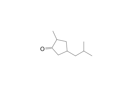 Cyclopentanone, 2-methyl-4-(2-methylpropyl)-