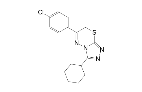 6-(4-chlorophenyl)-3-cyclohexyl-7H-[1,2,4]triazolo[3,4-b][1,3,4]thiadiazine