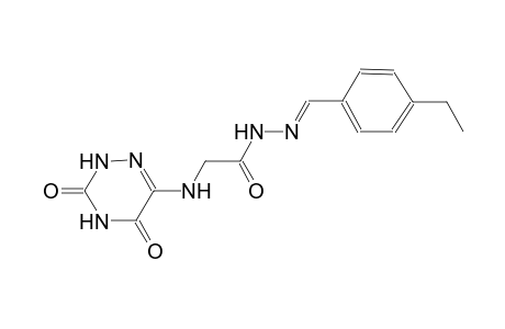 acetic acid, [(2,3,4,5-tetrahydro-3,5-dioxo-1,2,4-triazin-6-yl)amino]-, 2-[(E)-(4-ethylphenyl)methylidene]hydrazide