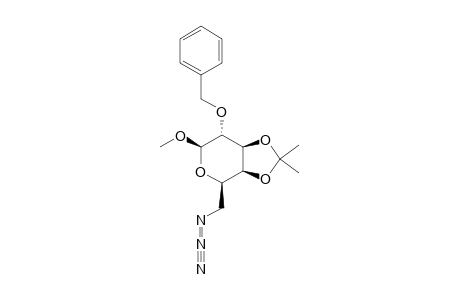 METHYL-6-AZIDO-2-O-BENZYL-6-DEOXY-3,4-O-ISOPROPYLIDENE-BETA-D-GALACTOPYRANOSIDE