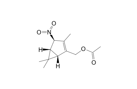 (-)-1R,4S,5R-2-Acetoxymethyl-4-nitrio-3,6,6-trimethylbicyclo[3.1.0]hex-2-ene