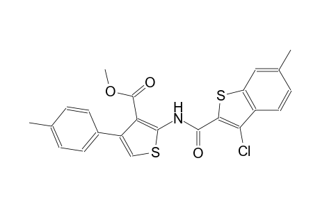 methyl 2-{[(3-chloro-6-methyl-1-benzothien-2-yl)carbonyl]amino}-4-(4-methylphenyl)-3-thiophenecarboxylate
