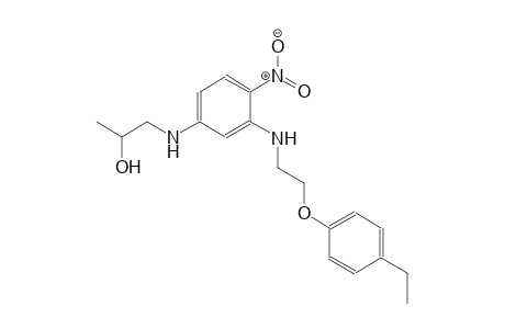 1-[3-[2-(4-ethylphenoxy)ethylamino]-4-nitro-anilino]propan-2-ol