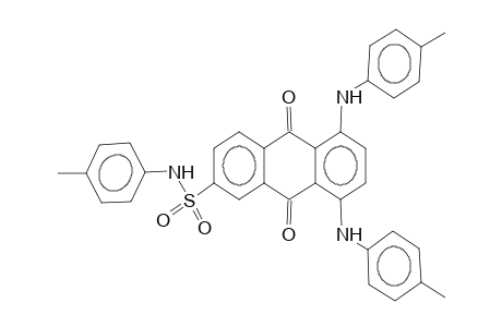1,4-bis(4-methylanilino)-6-(4-methylphenyl)aminosulphonyl-9H,10H-5,6,7,8-tetrahydro-9,10-anthraquinone