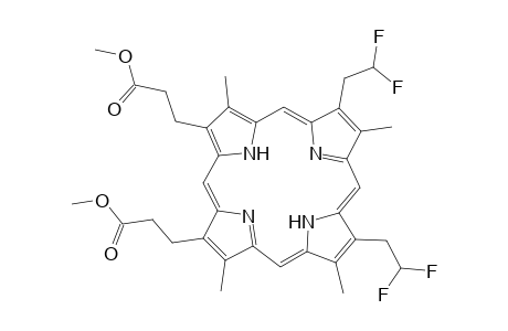 21H,23H-Porphine-2,18-dipropanoic acid, 7,12-bis(2,2-difluoroethyl)-3,8,13,17-tetramethyl-, dimethyl ester