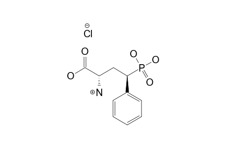 (2S,3R)-2-AMINO-4-PHENYL-4-PHOSPHONOBUTANOIC-ACID-HYDROCHLORIDE