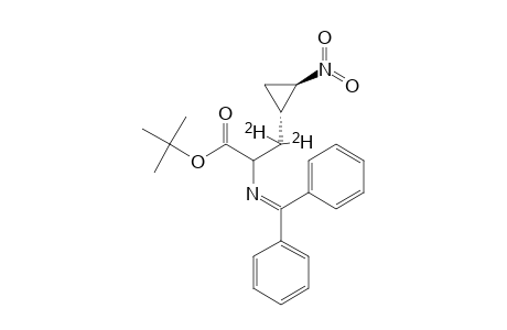 TERT.-BUTYL-2-N-(DIPHENYLMETHYLENE)-3,3-DIDEUTERIO-3-(TRANS-2'-NITROCYCLOPROPYL)-ALANATE