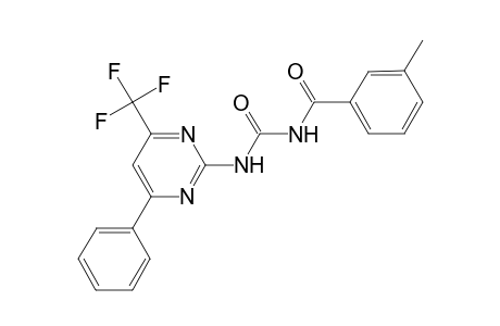 Urea, N-(3-methylbenzoyl)-N'-[4-phenyl-6-(trifluoromethyl)-2-pyrimidinyl]-