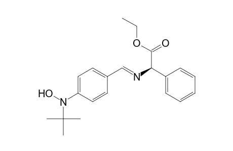 Benzeneacetic acid, .alpha.-[[[4-[(1,1-dimethylethyl)hydroxyamino]phenyl]methylene]amino]-, ethyl ester, (R)-