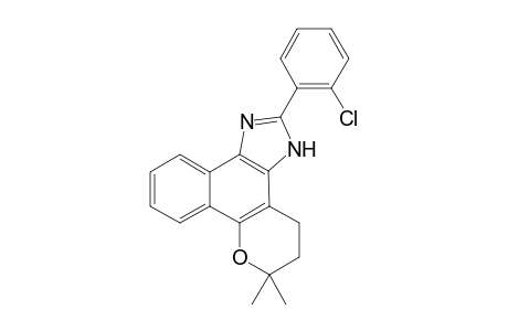 4,5-Dihydro-6,6-dimethyl-6H-2-(2'-chlorophenyl)-pyran[b-4,3]naphth[1,2-d]imidazole