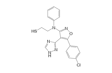3-{[3''-(N-Phenyl-N-mercaptoethylamino)-5''-(p-chlorophenyl)]isoxazol-4'-yl}-1,2,4-triazole