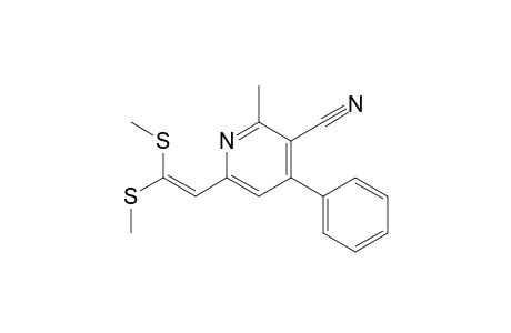 6-[2,2-bis(methylsulfanyl)ethenyl]-2-methyl-4-phenyl-pyridine-3-carbonitrile