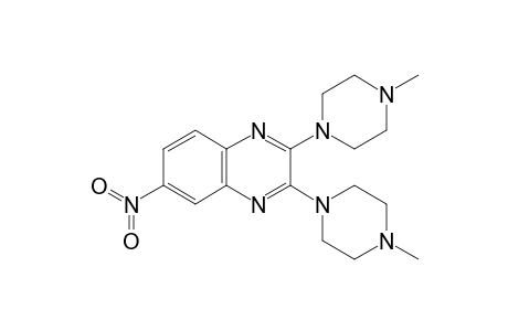 2,3-Bis(4-methyl-1-piperazinyl)-6-nitroquinoxaline