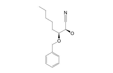(2R*,3R*)-2-HYDROXY-3-(PHENYLMETHOXY)-OCTANENITRILE