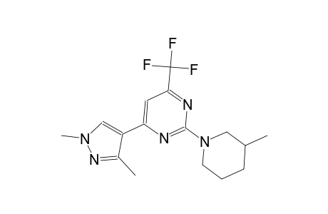 pyrimidine, 4-(1,3-dimethyl-1H-pyrazol-4-yl)-2-(3-methyl-1-piperidinyl)-6-(trifluoromethyl)-