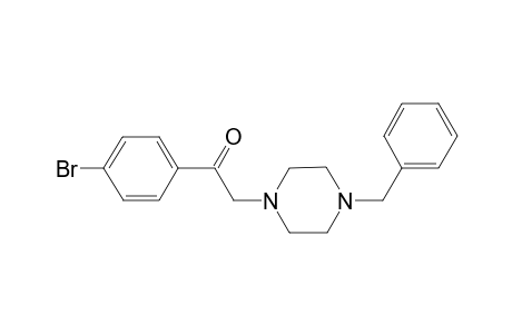 1-(4-bromophenyl)-2-[4-(phenylmethyl)-1-piperazinyl]ethanone