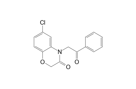 6-Chloranyl-4-phenacyl-1,4-benzoxazin-3-one