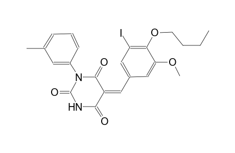 (5Z)-5-(4-butoxy-3-iodo-5-methoxybenzylidene)-1-(3-methylphenyl)-2,4,6(1H,3H,5H)-pyrimidinetrione