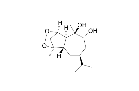 9.alpha.,10b-Dihydroxy-2.beta.,4.beta.-peroxy-1.alpha.,5.beta.,7.alpha.H-guaiane