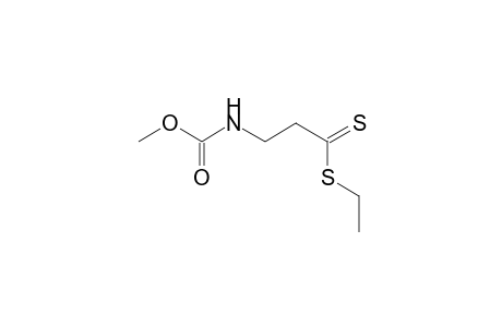 Ethyl 3-[(methoxycarbonyl)amino]propane-1-(dithio)-oate